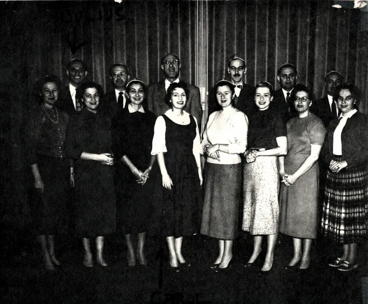 Victor Goldman, Joey Sadofsky, Dennis Perlin, Lynne Jacobson, Marlene Jokin, Nancy (Herschorn) Cieplinski, Millie (Pascal) Meretsky, Harriette (Pascal) Laing, Marc Goldberg, Martin Herschorn, George Gutfreund
