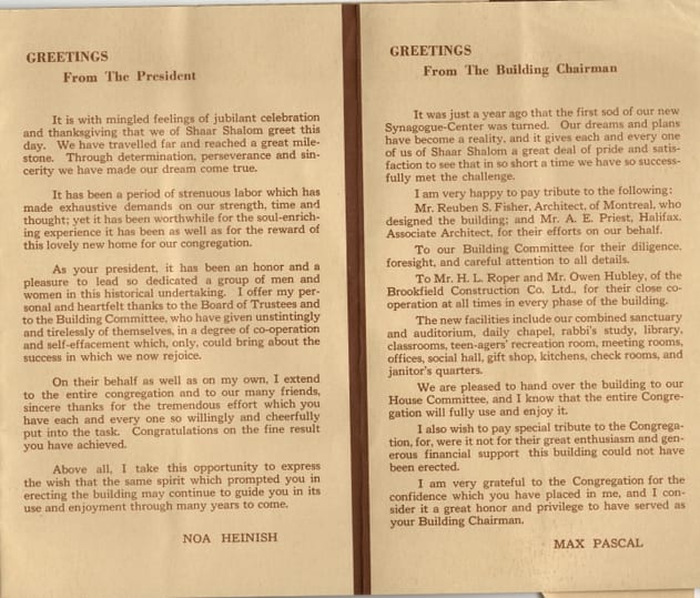 Dedication Brochure