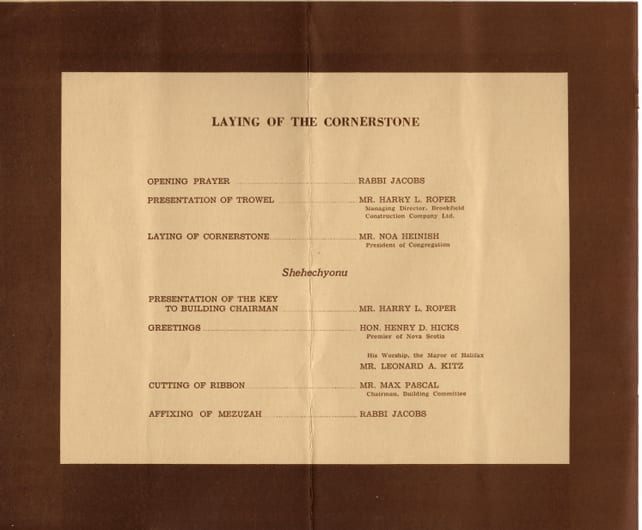Dedication Brochure